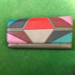 Fossil Leather Multi colored wallet